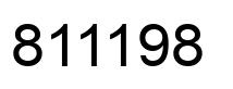 Número 811198 imagen negro