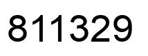 Número 811329 imagen negro