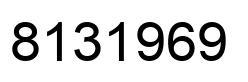 Number 8131969 black image