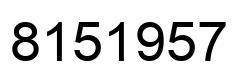 Número 8151957 imagen negro