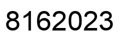 Number 8162023 black image