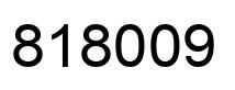 Número 818009 imagen negro