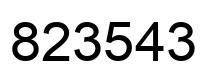 Número 823543 imagen negro