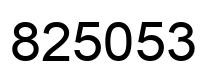 Número 825053 imagen negro