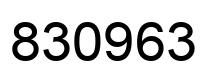 Number 830963 black image