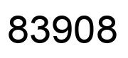 Number 83908 black image