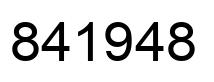 Número 841948 imagen negro