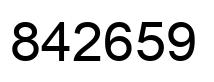Número 842659 imagen negro