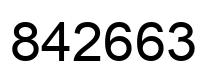 Número 842663 imagen negro