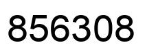 Number 856308 black image