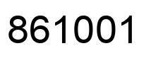 Number 861001 black image