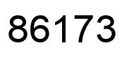 Number 86173 black image