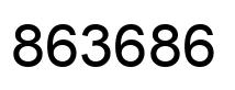 Number 863686 black image