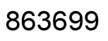 Número 863699 imagen negro