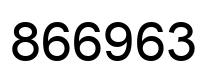 Number 866963 black image