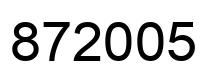 Número 872005 imagen negro