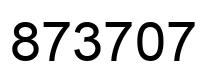 Número 873707 imagen negro