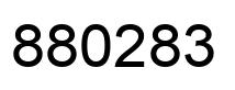 Number 880283 black image