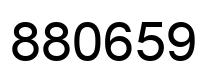 Number 880659 black image