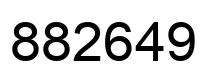 Number 882649 black image