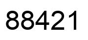 Número 88421 imagen negro