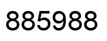 Number 885988 black image