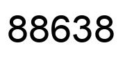 Number 88638 black image