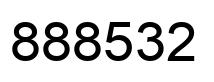 Number 888532 black image