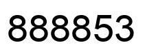 Number 888853 black image