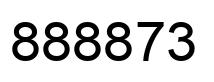 Number 888873 black image