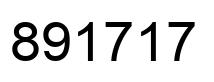 Number 891717 black image