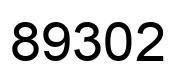 Number 89302 black image