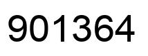Número 901364 imagen negro