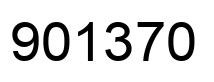 Número 901370 imagen negro