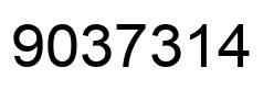Número 9037314 imagen negro