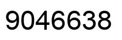 Number 9046638 black image