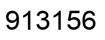 Number 913156 black image