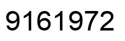 Number 9161972 black image