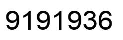 Number 9191936 black image
