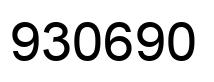 Número 930690 imagen negro