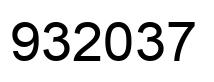 Número 932037 imagen negro