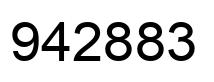 Number 942883 black image