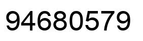 Number 94680579 black image