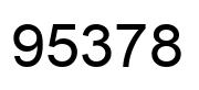 Number 95378 black image