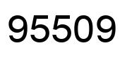 Number 95509 black image