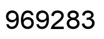 Number 969283 black image