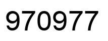 Número 970977 imagen negro