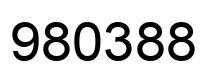 Number 980388 black image