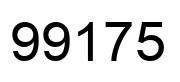 Number 99175 black image