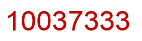 Number 10037333 red image